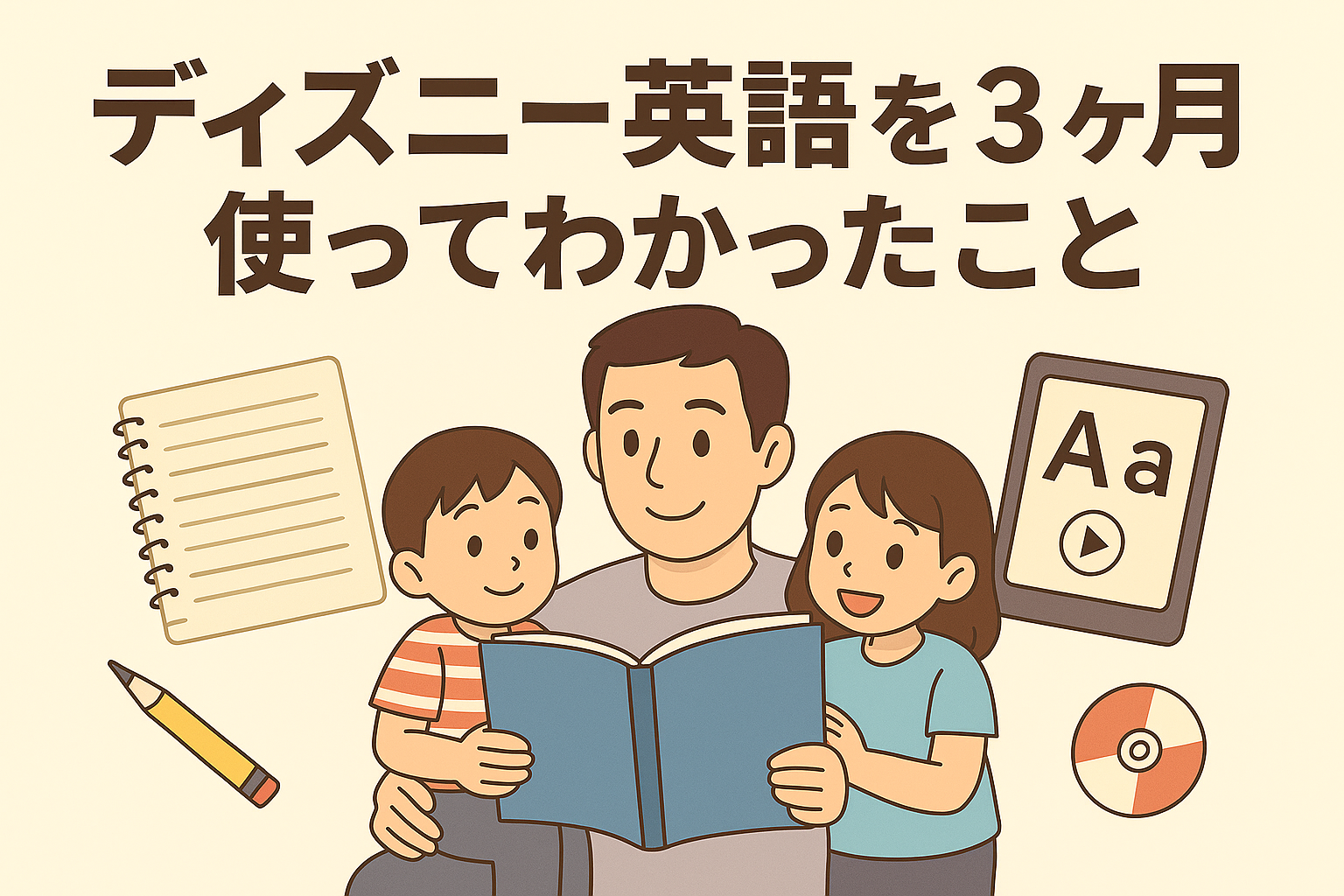 【正直レビュー】3歳・0歳のパパが選んだDWE（ディズニー英語システム）｜実際に使ってわかったメリット・デメリット