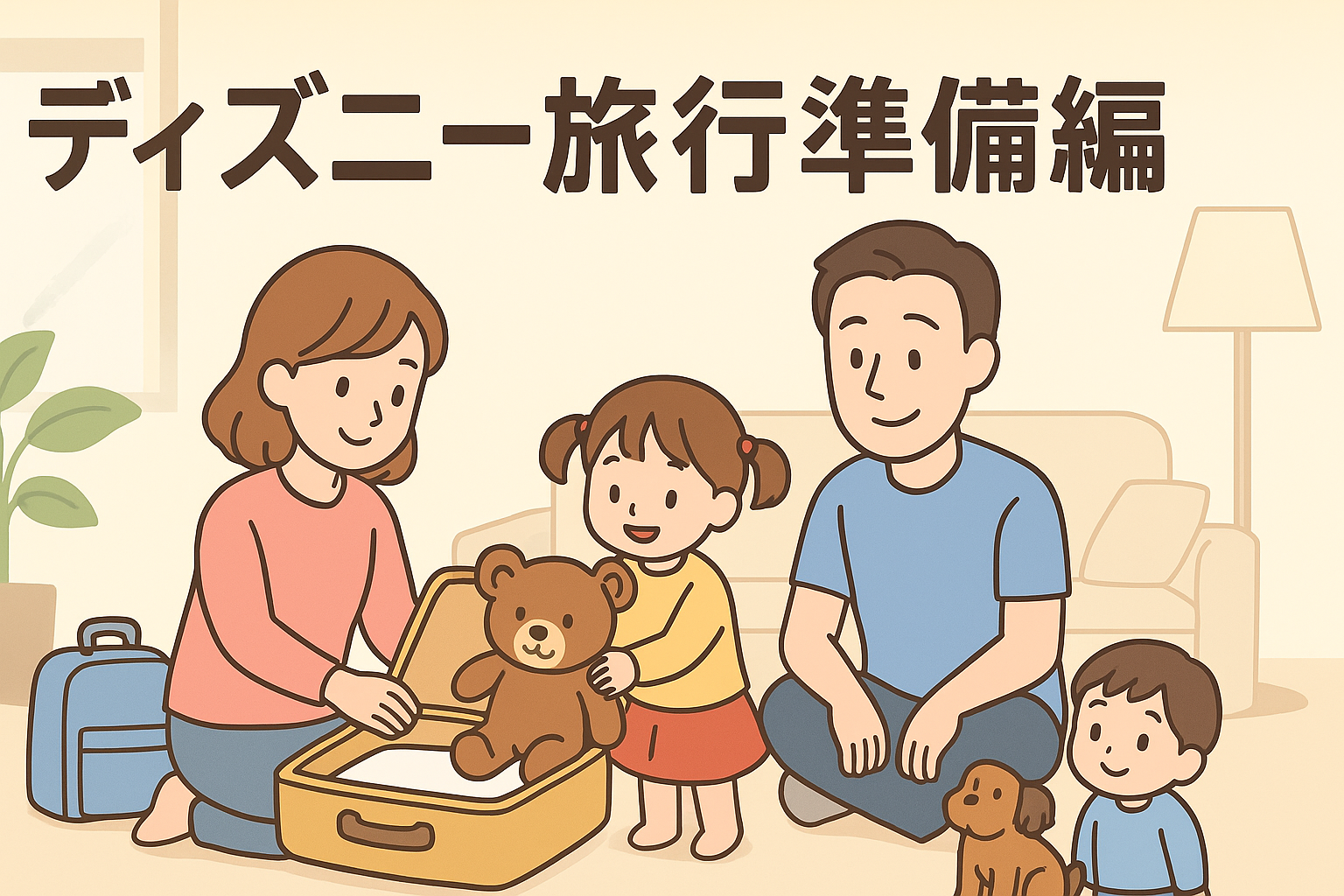 家族で行くディズニー1泊2日「バケーションパッケージ体験」準備編