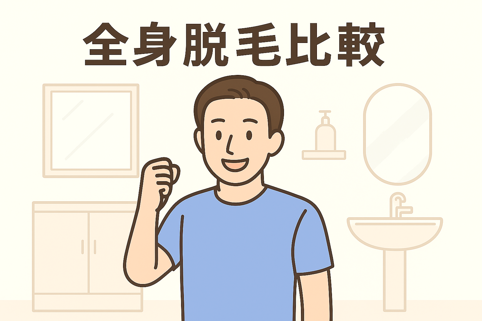 メンズ全身脱毛のクリニック比較【メンズリゼ・ゴリラ・湘南】実際に通った私の選択