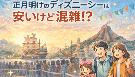 正月明けのディズニーシーは安い？実際に行ってわかった混雑と楽しみ方【子連れ体験談】